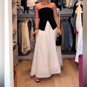 Banana Republic 100% Cotton White Maxi Skirt